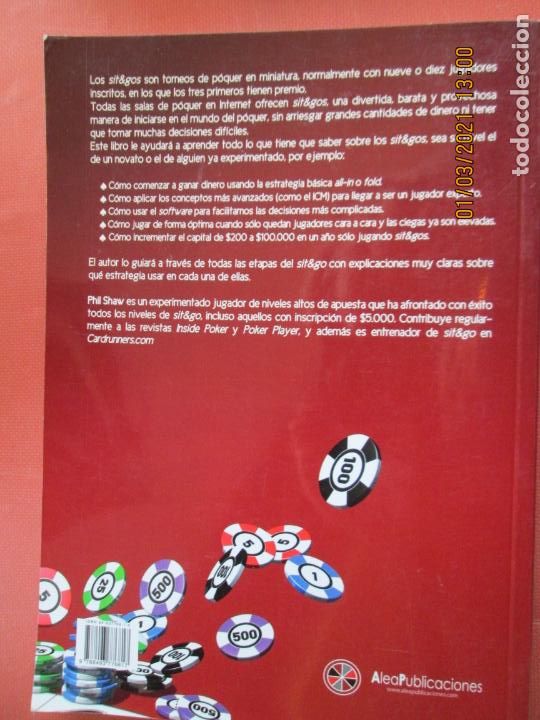 Libros: SECRETOS DE LOS SIT&GOS - PHIL SHAW - APRENDA P&Oacute;QUER - 2010. - Foto 2