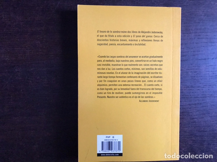 Libros: El tesoro de la sombra. Jodorowsky . Siruela bolsillo - Foto 2