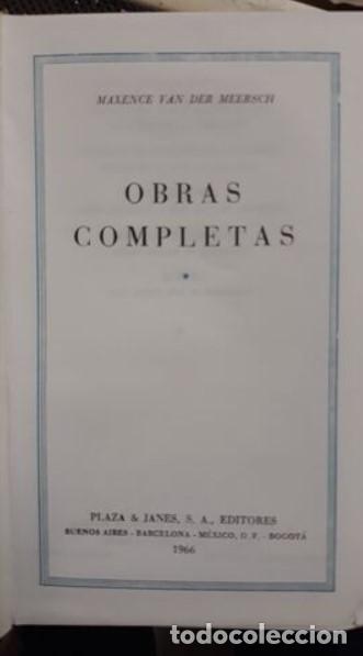 Libros: OBRAS COMPLETAS.MAXENCE VAN DER MEERSCH - Foto 3