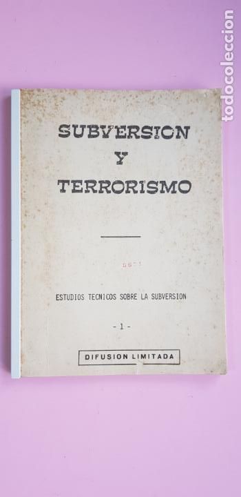 Libros: libreto/libro-subversi&oacute;n y terrorismo-serie limitada-estudios t&eacute;cnicos sobre la subversi&oacute;n-1 - Foto 2