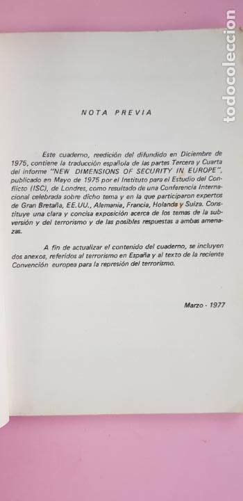 Libros: libreto/libro-subversi&oacute;n y terrorismo-serie limitada-estudios t&eacute;cnicos sobre la subversi&oacute;n-1 - Foto 5