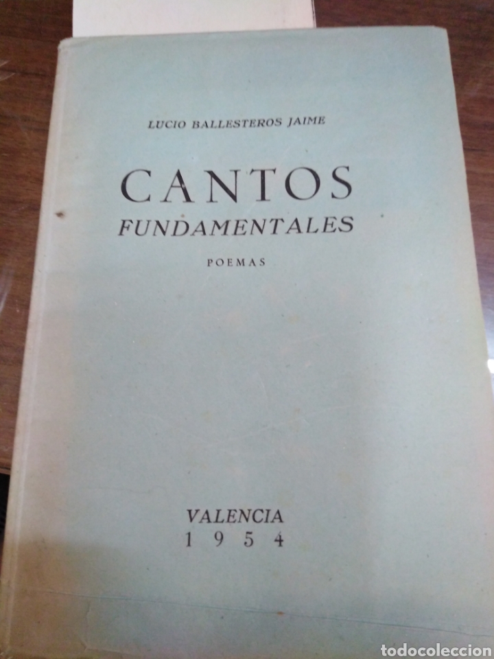 Libros: CANTOS FUNDAMENTALES. Poemas - BALLESTEROS JAIME, Lucio - Foto 1