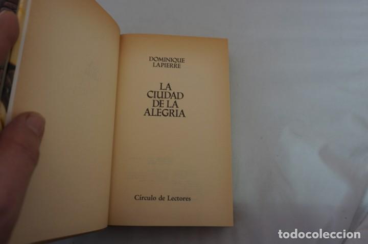 Libros: 3C/ LA CIUDAD DE LA ALEGRIA - DOMINIQUE LAPIERRE / CIRCULO DE LECTORES - Foto 3
