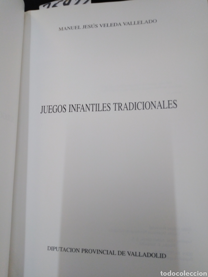 Libros: JUEGOS INFANTILES TRADICIONALES - VELEDA VALLELADO, M. J. - Foto 2