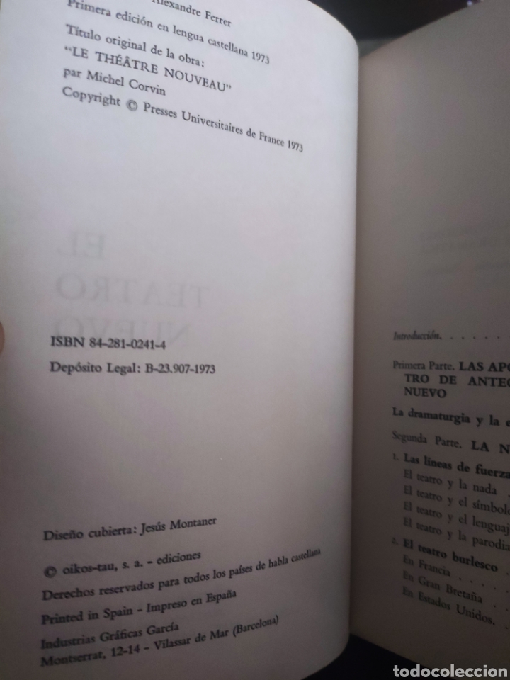 Libros: El Teatro Nuevo. Michel Corvin - Foto 3