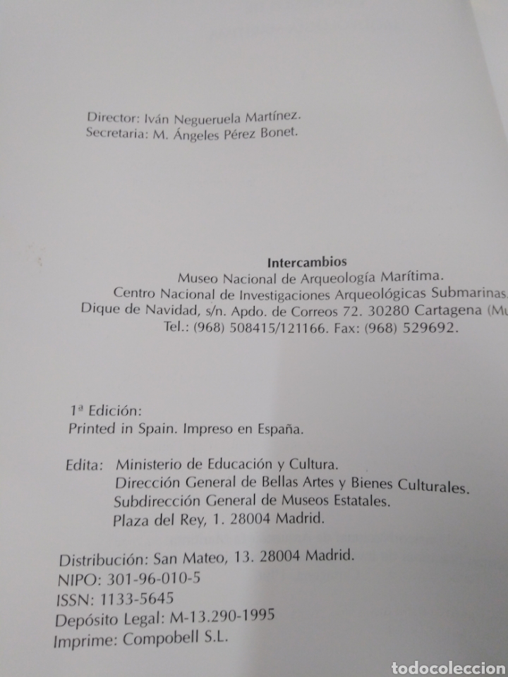 Libros: CUADERNOS DE ARQUEOLOGIA MARITIMA, N&ordm; 4 - V. V A. A. CATALOGO - Foto 3