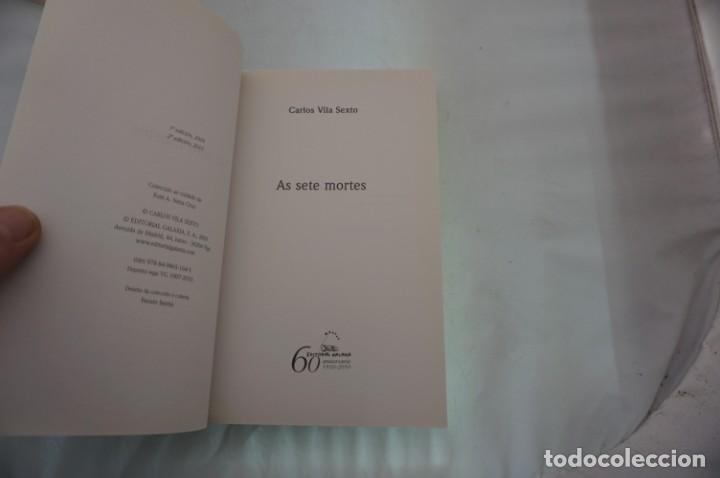 Libros: 23B/ AS SETE MORTES - CARLOS VILA SEXTO / GALAXIA - Foto 3