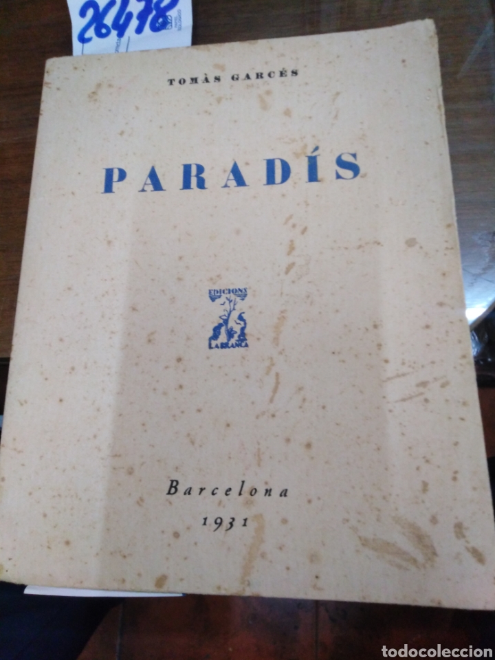 Libros: PARADIS.1&ordf; Edici&oacute;n - GARCES, Tom&aacute;s - Foto 1