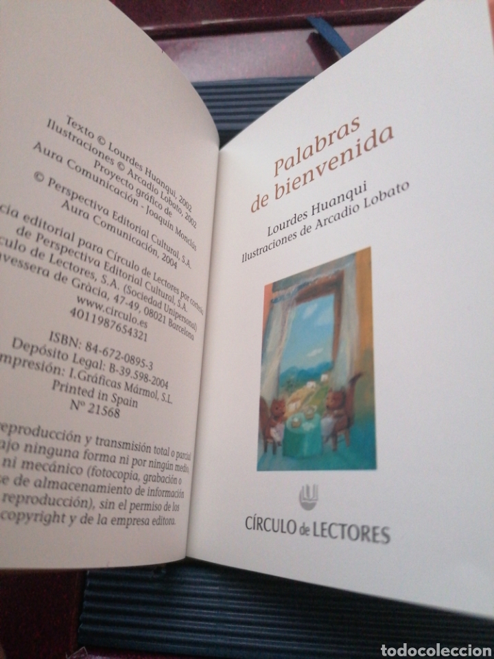 Libros: PALABRAS DE BIENVENIDA + PALABRAS PARA UNA ESPERA - C&iacute;rculo de Lectores - Foto 3