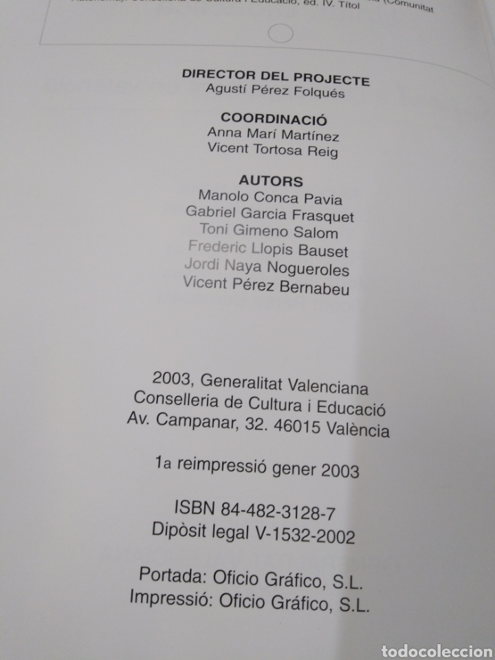 Libros: LA PILOTA VALENCIANA. Unitat didactica - V. A. A. A. - Foto 3