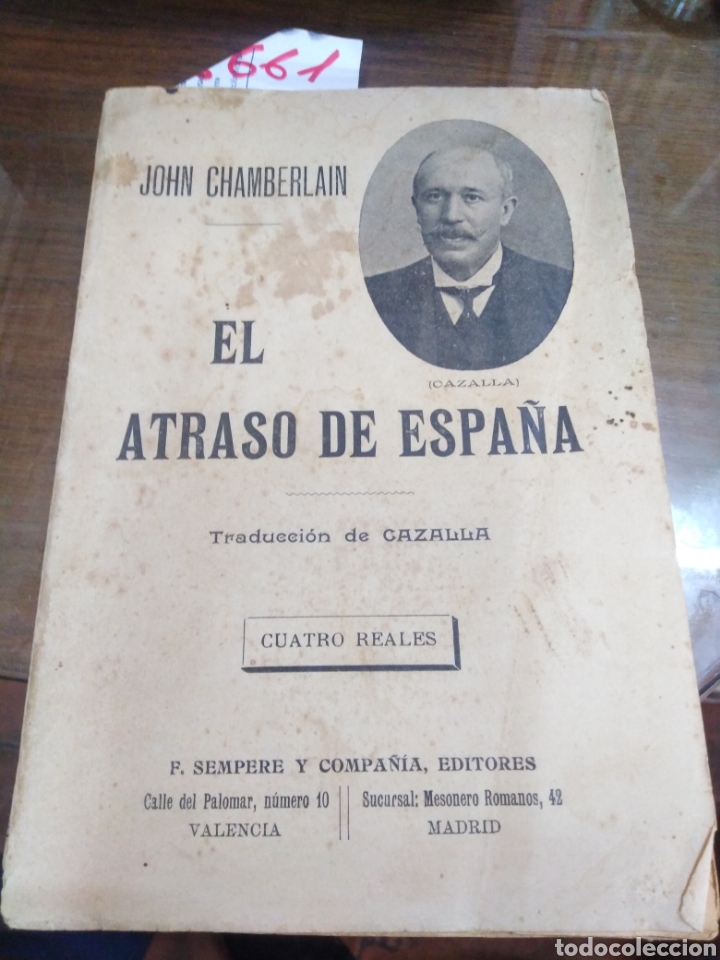 Libros: EL ATRASO DE ESPA&Ntilde;A - CHAMBERLAIN,John - Foto 1