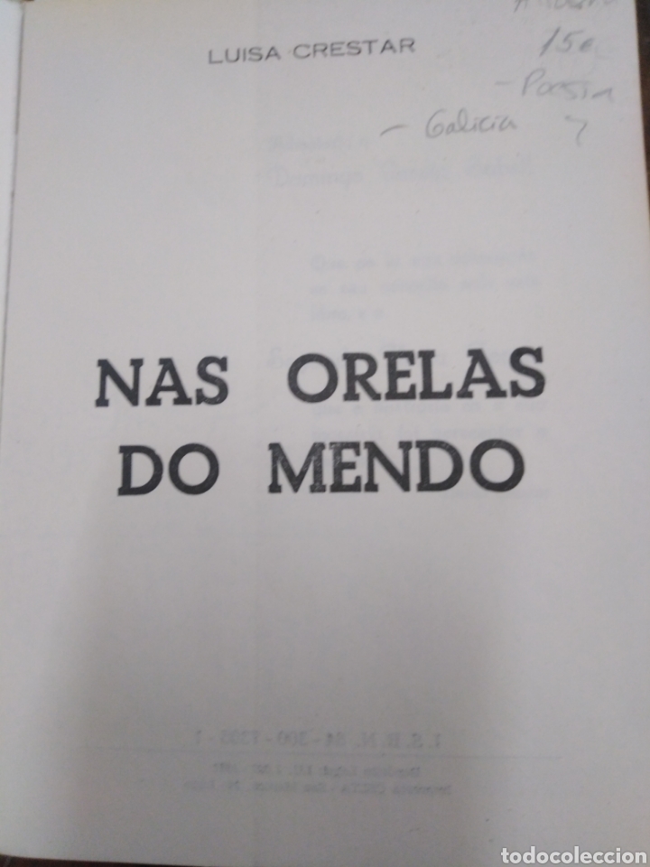 Libros: NAS ORELAS DO MENDO. Galicia - CRESTAR, Luisa - Foto 2