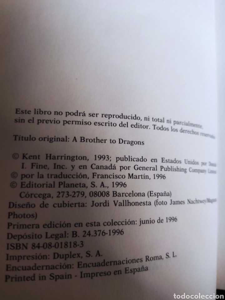 Libros: Hermano de los Dragones. Kent Harrington - Foto 3