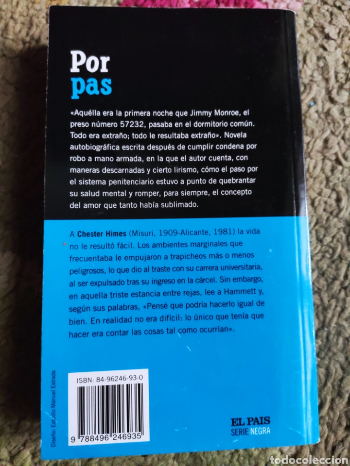 Libros: Por el Pasado Llorar&aacute;s. Chester Himes - Foto 2