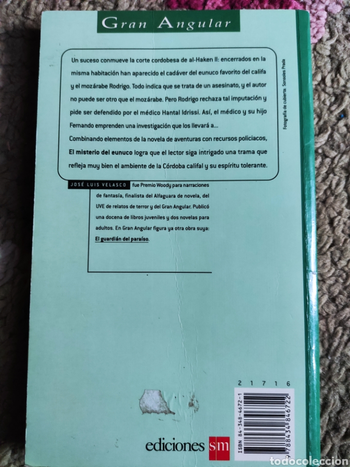 Libros: El Misterio del Eunuco. Jos&eacute; Luis Velasco - Foto 2