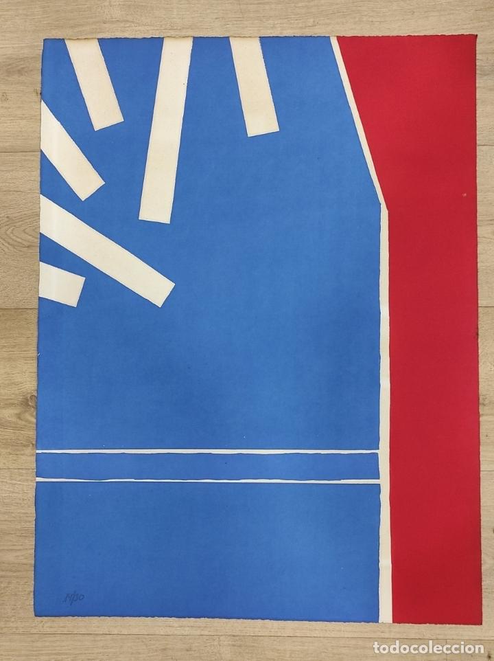 Libri di seconda mano: Grabado estampado por el propio artista con t&eacute;cnica mixta linoleum-agua-fuerte. - Bezanilla, Jes&uacute;s