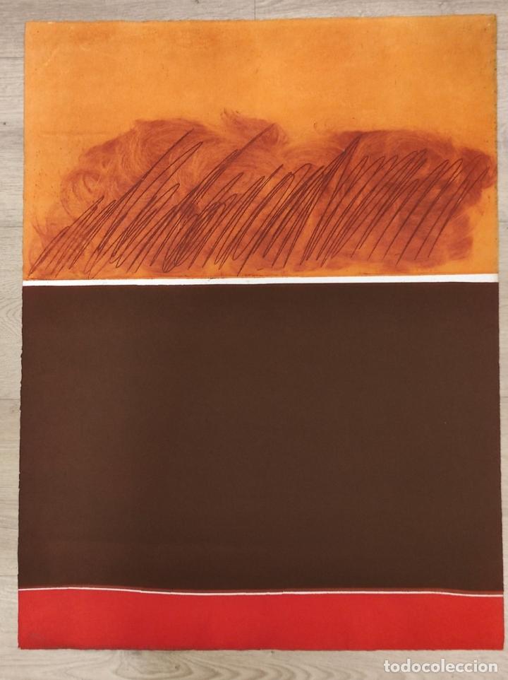 Livres: Grabado estampado por el propio artista con t&eacute;cnica mixta linoleum-agua-fuerte. - Limorti, Carlos.