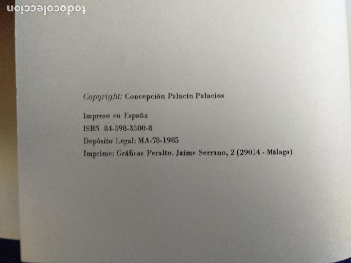 Libros: Mara&ntilde;as. Concepci&oacute;n Plac&iacute;n Palacios. M&aacute;laga 1985 - Foto 4