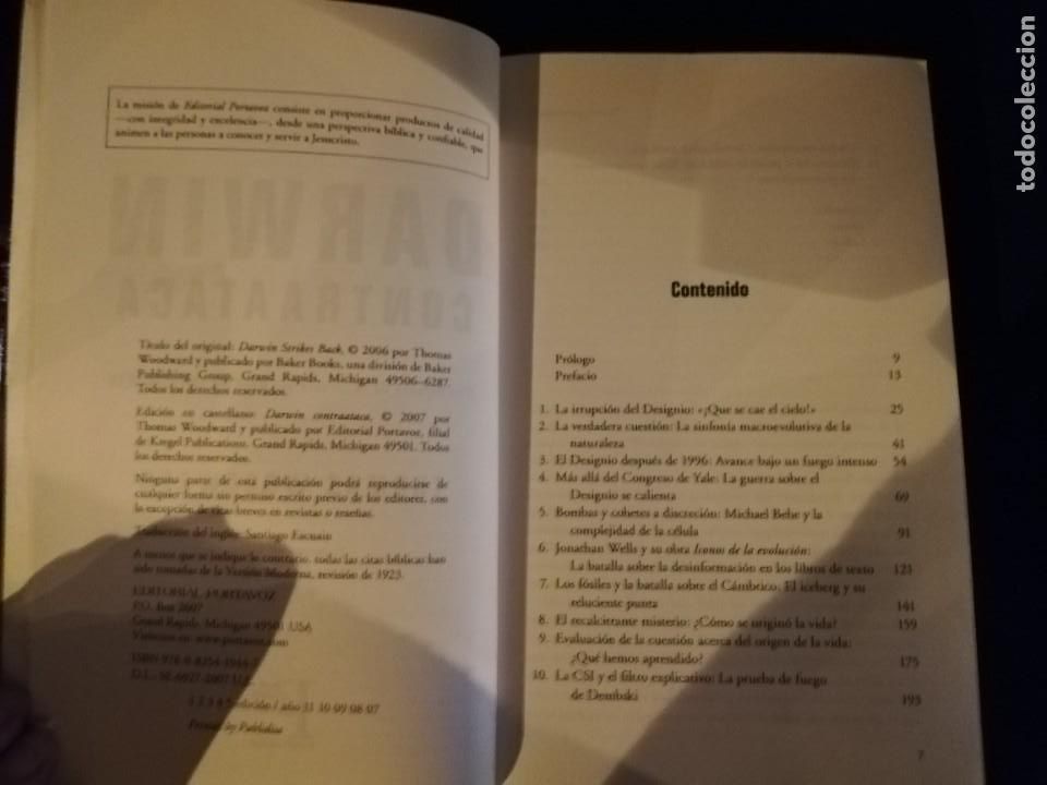 Libros: Darwin contraataca. Thomas Woodward. - Foto 2