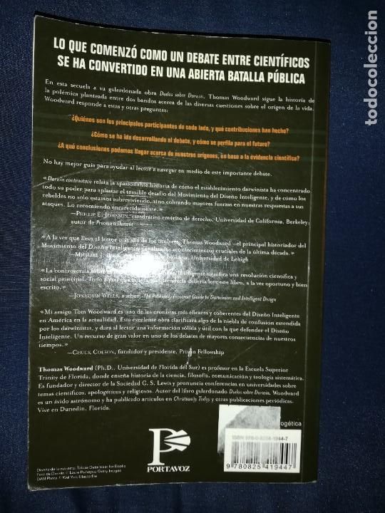Libros: Darwin contraataca. Thomas Woodward. - Foto 3