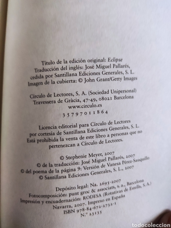 Libros: Eclipse. Stephenie Meyer - Foto 3