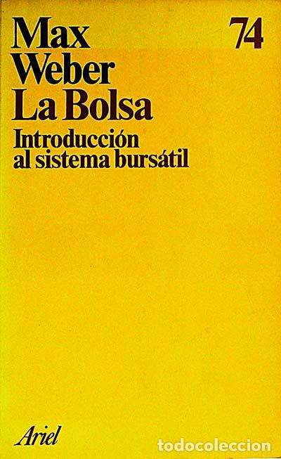 Libros: La bolsa - Max Weber - Foto 1