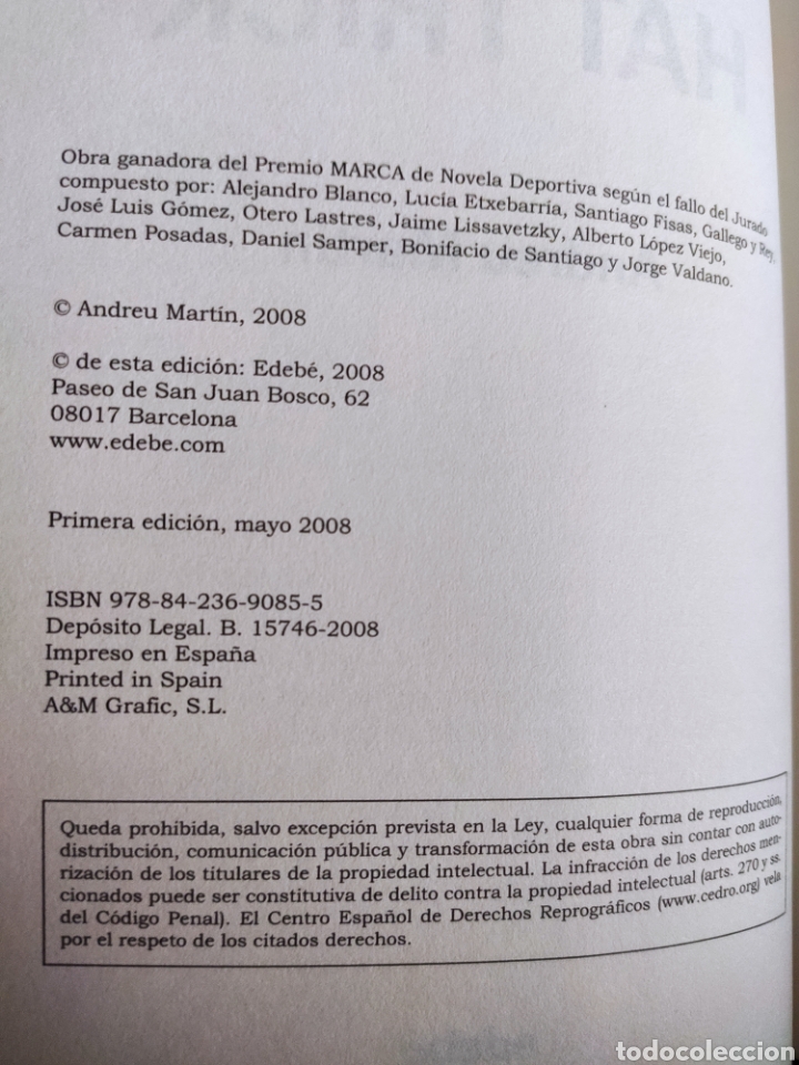 Libros: Hat Trick. Andreu Mart&iacute;n - Foto 3
