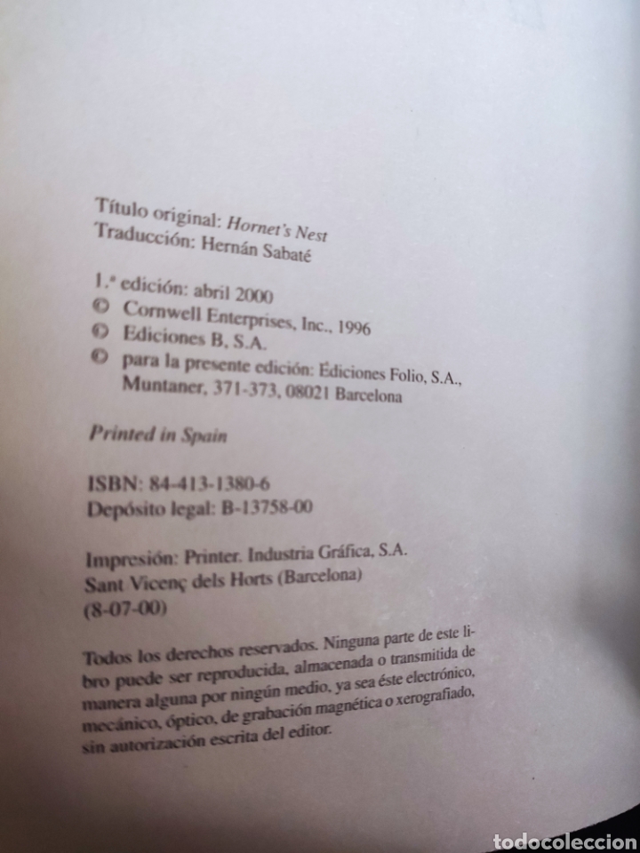 Libros: El Avispero. Patricia Cornwell - Foto 3
