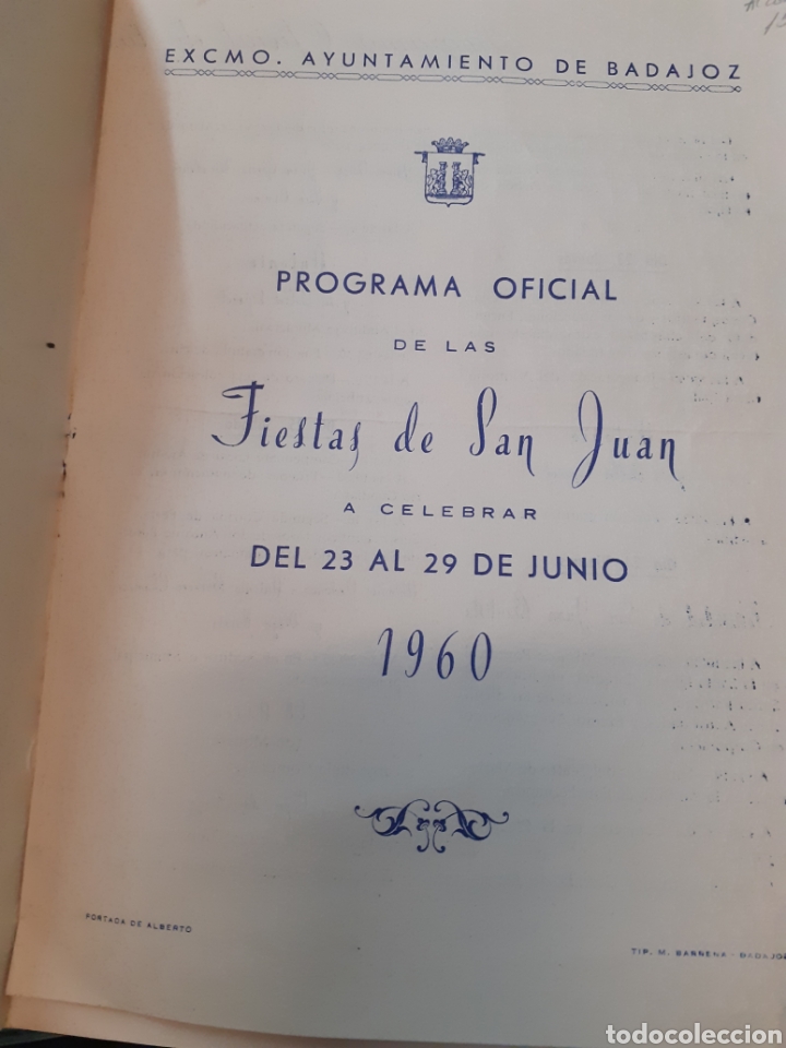 Libros: BADAJOZ. FIESTAS DE SAN JUAN 1960 - PROGRAMA DE ACTOS - Foto 3