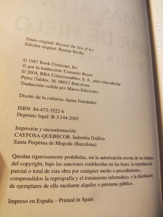 Libros: M&aacute;s All&aacute; del Mar de Hielo. William Sarabande - Foto 3