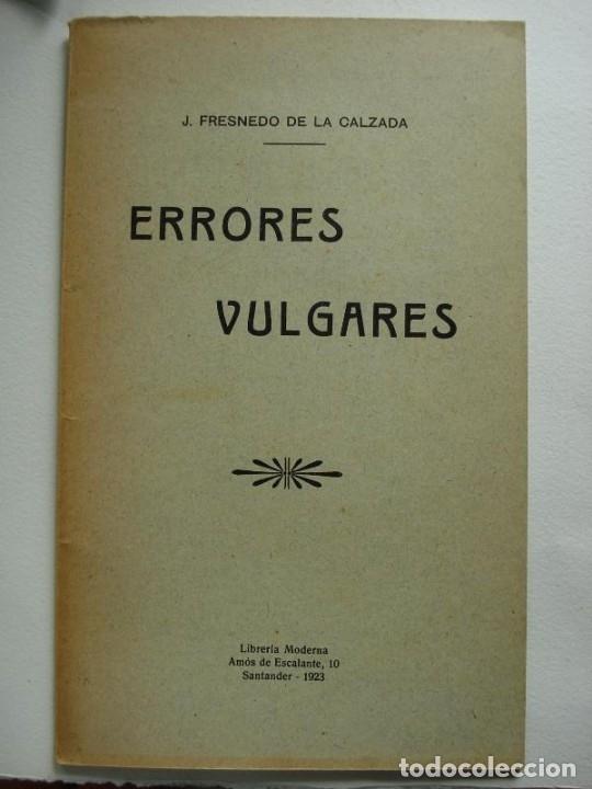 Livros em segunda m&atilde;o: Errores Vulgares. Las Supuestas Cabezas de Emeterio y Celedonio. - Fresnedo de la Calzada, J.