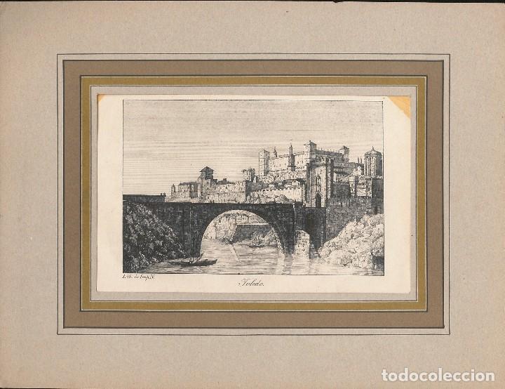 Libros: LITOGRAF&Iacute;A. Puente de Alc&aacute;ntara. [1880] - Foto 1