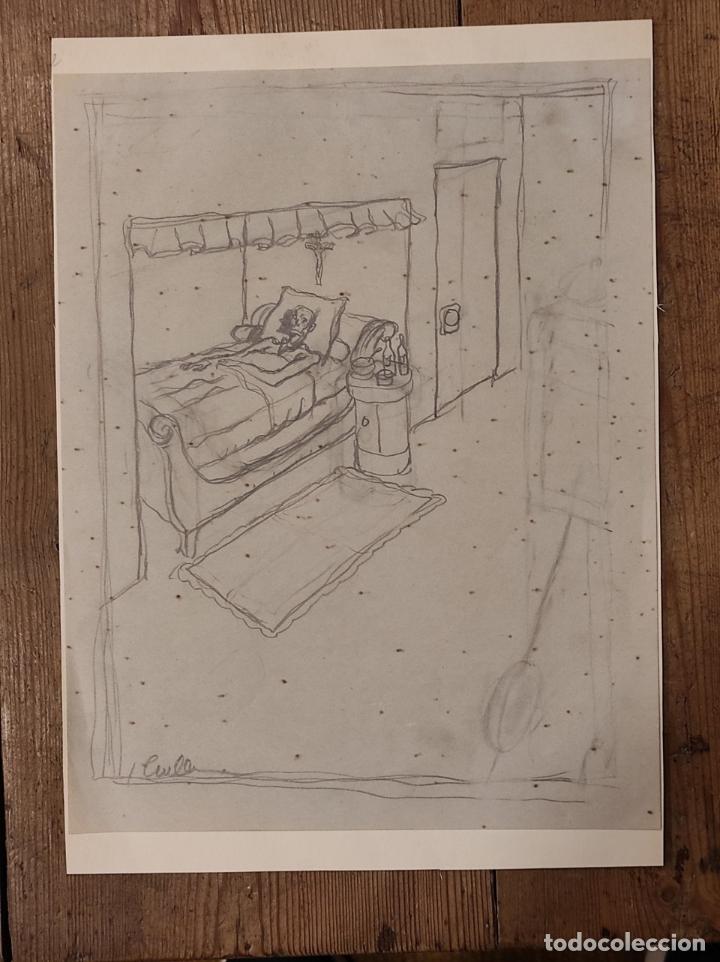 Libros: Dibujo original a l&aacute;piz. Dessin original - Bruller, Jean. - Foto 1