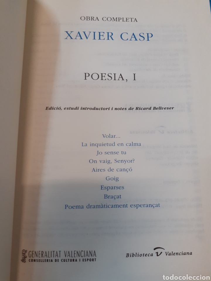 Libros: POESIA I y II. Obra completa. Los 2 tomos - CASP, Xavier - Foto 4