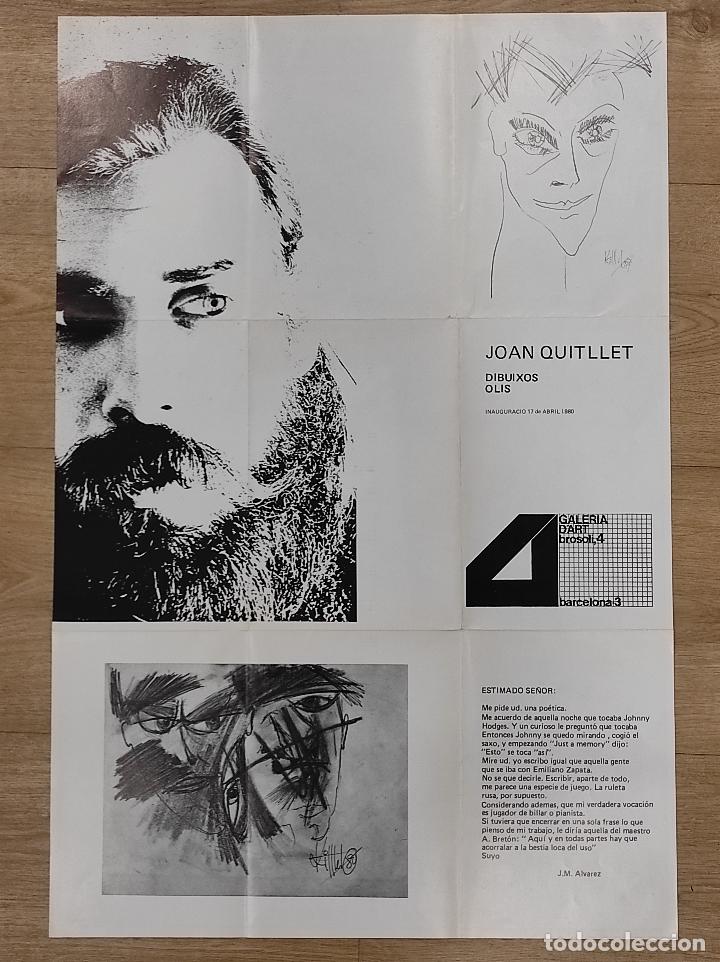 Libros: Cartel. Joan Quitllet. Dibuixos. Olis. - - Foto 2