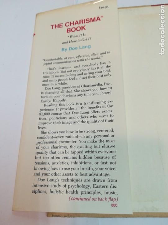 Libros: DOE LANG The Charisma book (ingl&eacute;s) SA3061 - Foto 2
