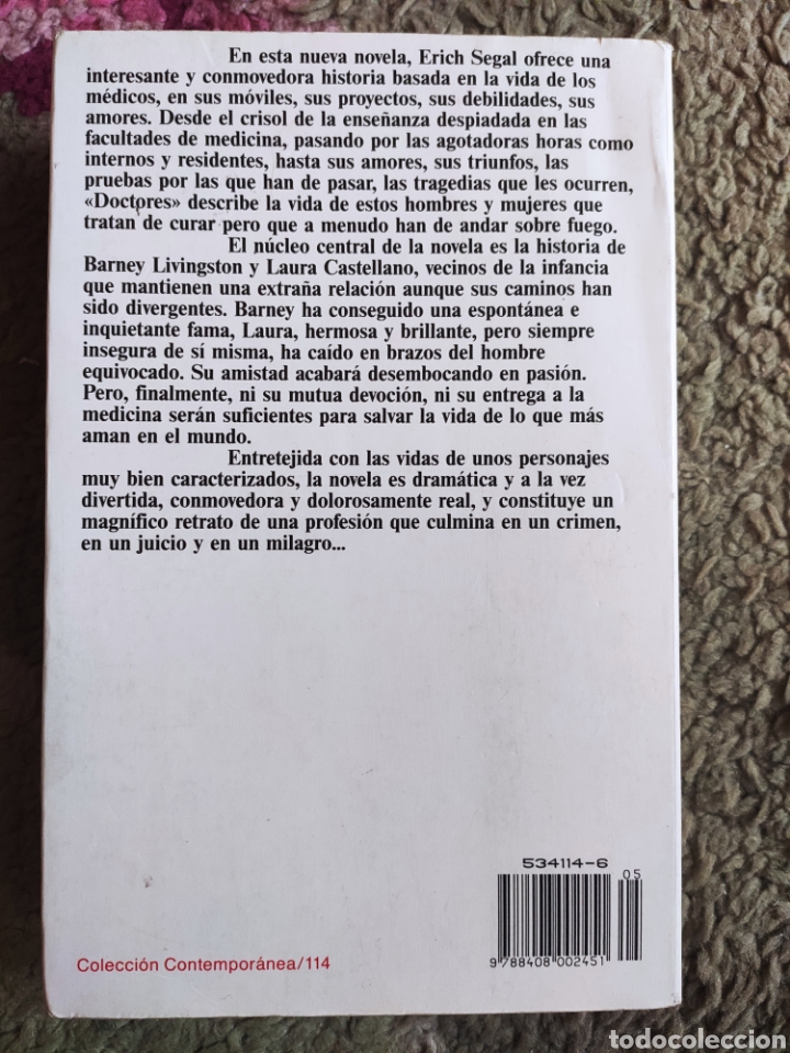 Libros: Doctores. Erich Segal - Foto 2