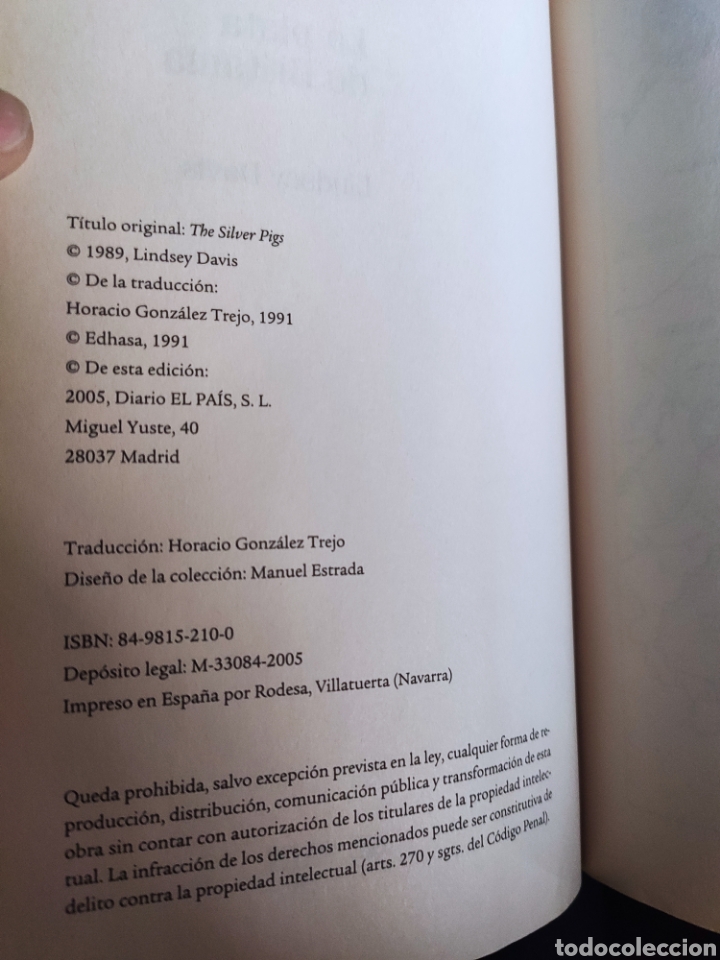 Libros: La Plata de Britania. Lindsey Davis. - Foto 3