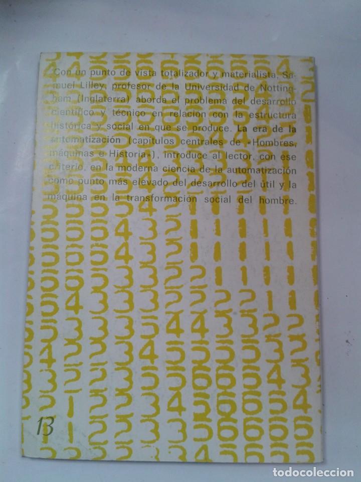 Libros: LA ERA DE LA AUTOMATIZACION - SAMUEL LILLEY - Foto 2