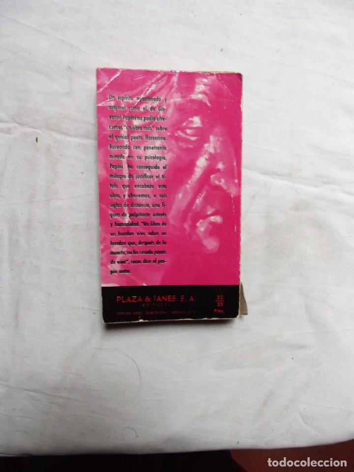 Libros: DANTE VIVO DE GIOVANNI PAPINI - Foto 2