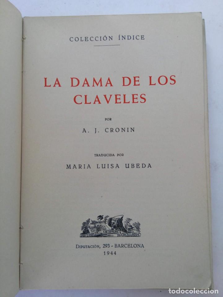 Libros: LA DAMA DE LOS CLAVELES - A. J. CRONIN - Foto 2