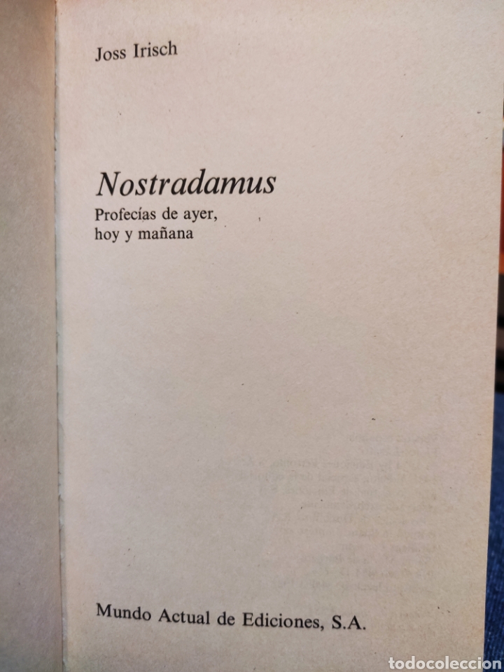 Libros: Nostradamus. Joss Irish - Foto 2