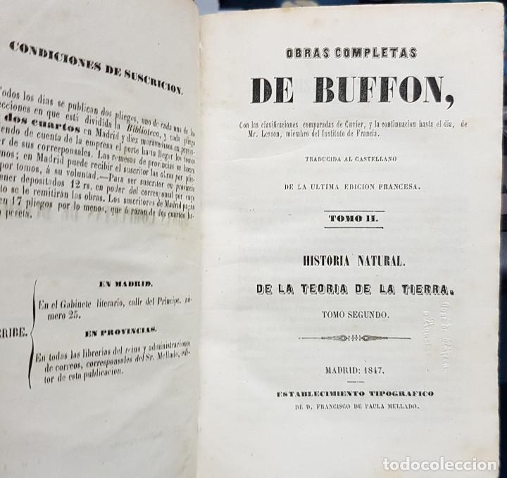 Libros: OBRAS COMPLETAS DE BUFFON tomo XIX: COMPLEMENTOS tomo segundo II - Buffon / P Lesson - Foto 2