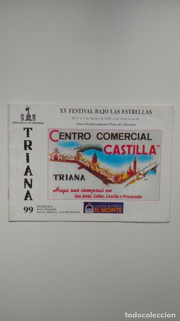 Libros: Programa XV Festival Bajo las Estrellas - Triana, 1999 - Foto 1