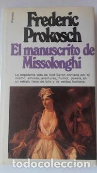 Libros: El manuscrito de Missolonghi - Frederic Prokosch - Foto 1