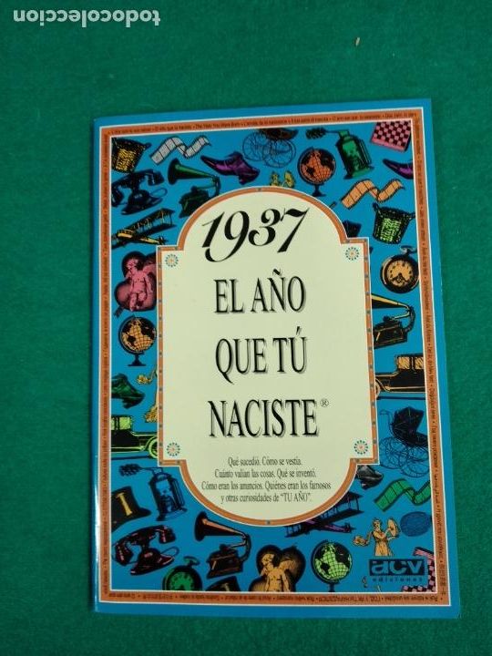 Libros: 1937 EL A&Ntilde;O QUE TU NACISTE. - Foto 1