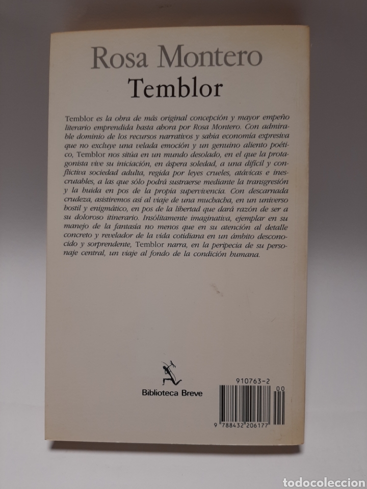 Libros: LB11 temblor Rosa Montero - SEGUNDAMANO - Foto 2