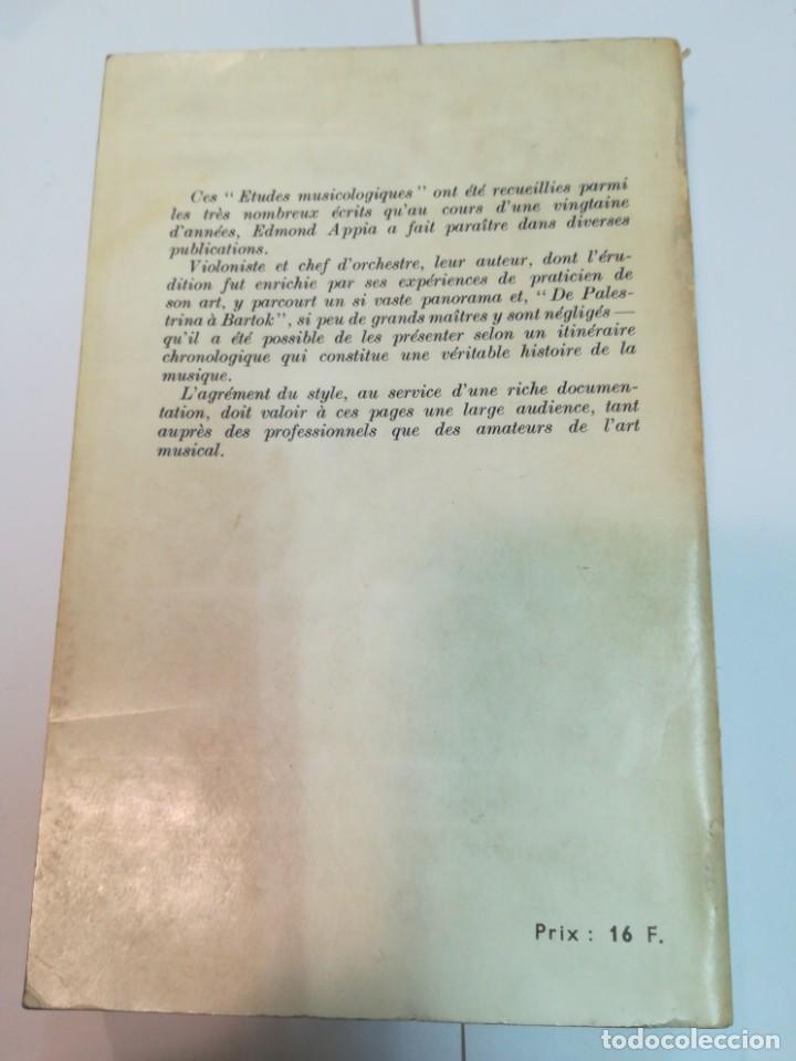 Libros: EDMOND APPIA De Palestrina &aacute; Bartok (franc&eacute;s) SA3077 - Foto 2