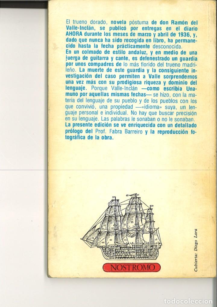 Libros: EL TRUENO DORADO. Ram&oacute;n del Valle-Incl&aacute;n - Foto 2