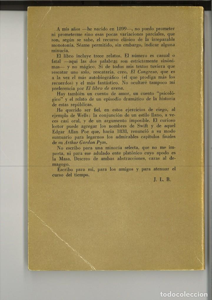 Libros: EL LIBRO DE ARENA. Jorge Luis Borges - Foto 2